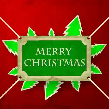 Christmas badge Illustrazione stock