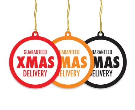 Christmas badge set Illustrazione stock