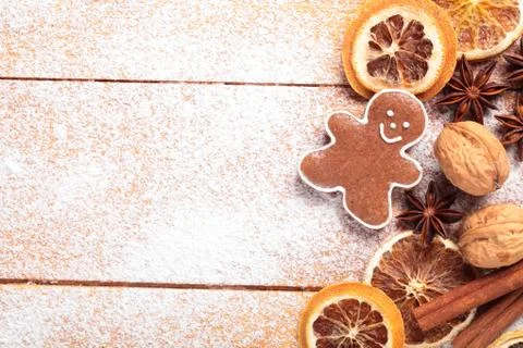Christmas baking background Stock Photos