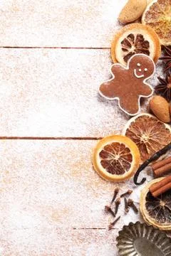 Christmas baking background Stock Photos