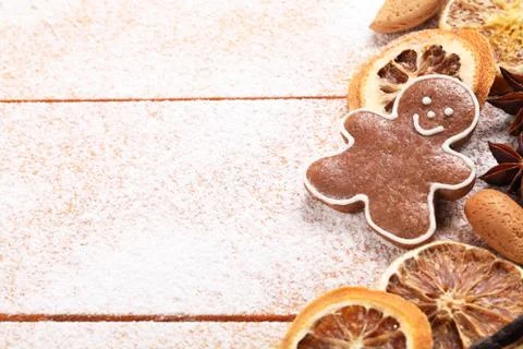 Christmas baking background Stock Photos