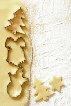 Christmas baking background Stock Photos