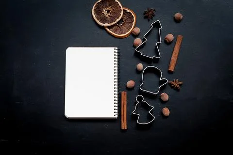 Christmas baking background Stock-Fotos