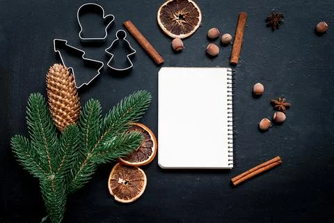 Christmas baking background Stock Photos