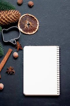 Christmas baking background Stock Photos