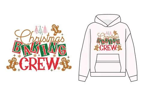 Christmas baking crew eps t-shirt design Stock Illustration