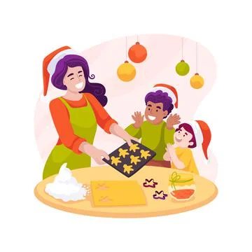 Christmas baking isolated cartoon vector illustration. Ilustración de archivo