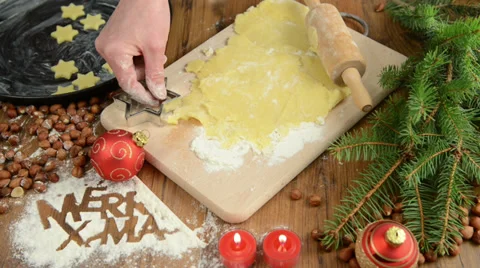 Christmas baking process Vídeos de archivo 32715427