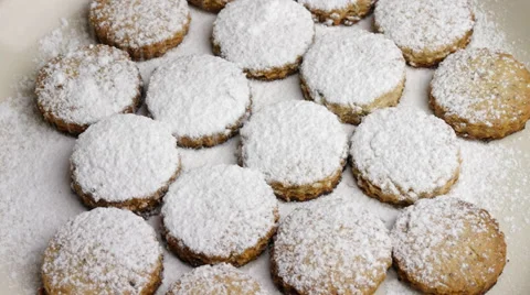 Christmas baking sweet biscuits, workflow. No.07 Stock Footage 33524069