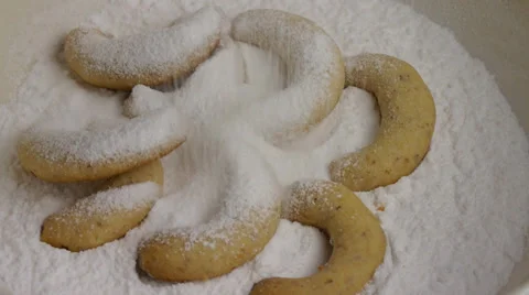 Christmas baking sweet biscuits, workflow. No.06 Stock Footage 33524339