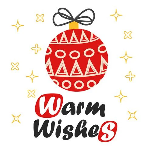 Christmas ball and decoration elements, Merry Christmas retro poster with let 스톡 일러스트