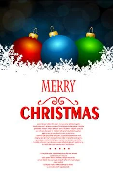 Christmas ball background Stock Illustration