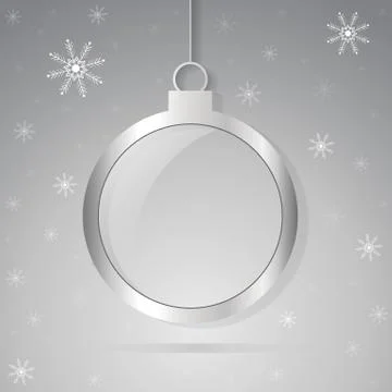 Christmas ball background Illustrazione stock