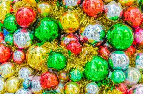 Christmas ball background Stock Photos