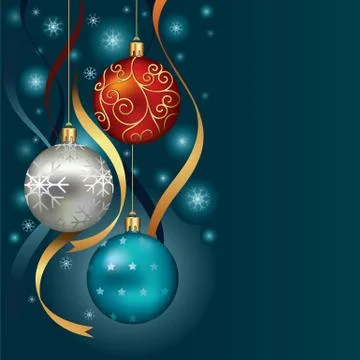 Christmas ball background. Vector Illustrations. Stock-Illustration