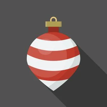 Christmas ball, bauble icon, suitable for use as material Stock Illustration