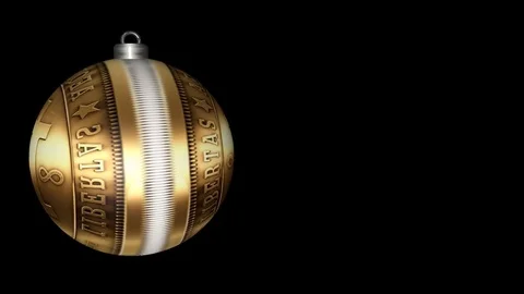Christmas ball bitcoin Stock Footage 81921069