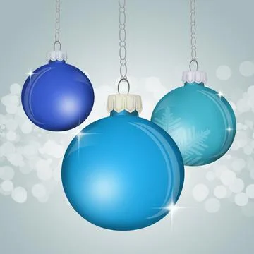 Christmas ball decorations Stock Illustration