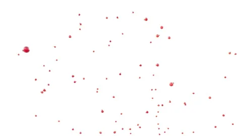 Christmas Ball Explosion on Alpha Video stock 254658589