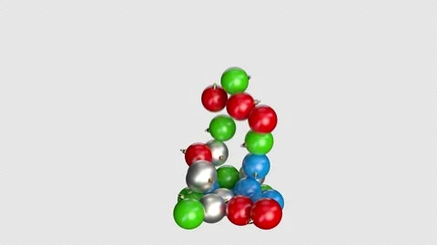 Christmas Ball Falling 스톡 동영상 165935676