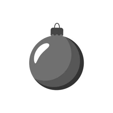 Christmas ball flat Stock Illustration