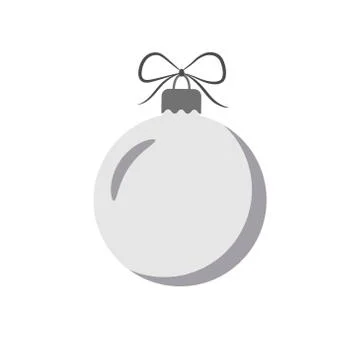 Christmas ball flat Stock Illustration