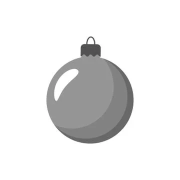 Christmas ball flat Stock Illustration
