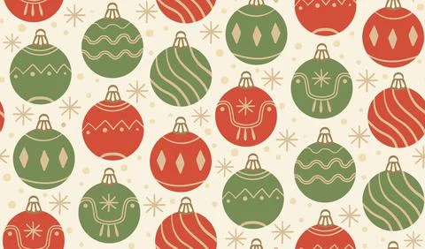 Christmas ball hand made pattern. Vector illustration Stock Illustration
