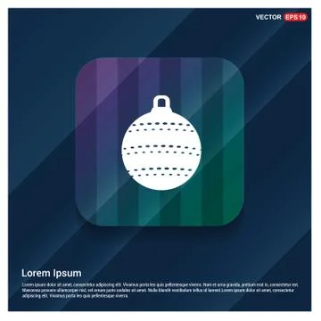 Christmas Ball Icon Stock Illustration