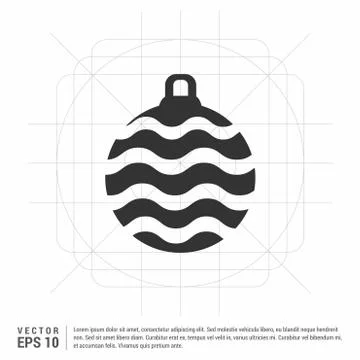 Christmas Ball Icon Stock Illustration