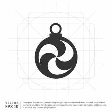 Christmas Ball Icon Stock Illustration