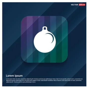 Christmas Ball Icon Stock Illustration