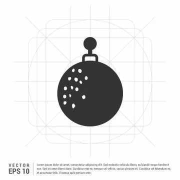 Christmas Ball Icon Stock Illustration