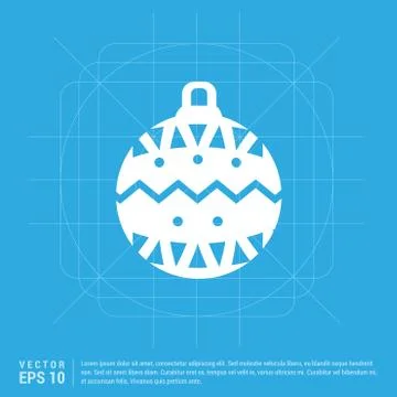 Christmas Ball Icon Stock Illustration
