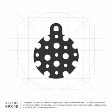 Christmas Ball Icon Stock Illustration