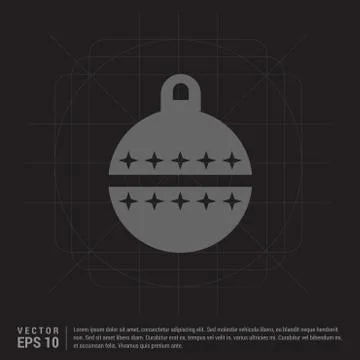 Christmas Ball Icon Stock Illustration