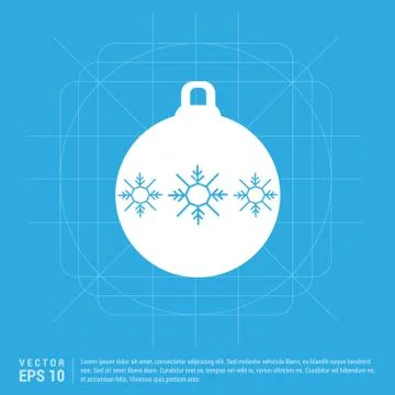 Christmas Ball Icon Stock Illustration