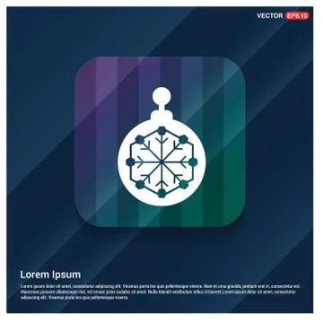 Christmas Ball Icon Stock Illustration