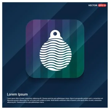 Christmas Ball Icon Stock Illustration
