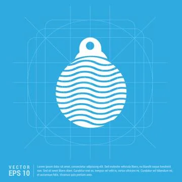 Christmas Ball Icon Stock Illustration