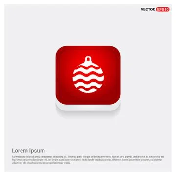 Christmas Ball Icon Stock Illustration