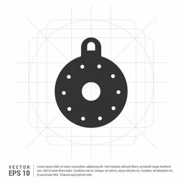 Christmas Ball Icon Stock Illustration