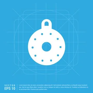Christmas Ball Icon Stock Illustration