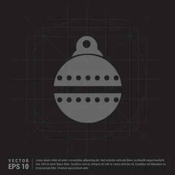 Christmas Ball Icon Stock Illustration