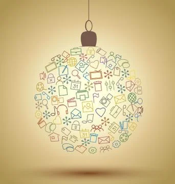 Christmas ball Stock Illustration