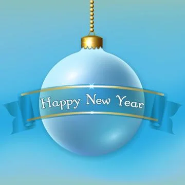 Christmas ball isolated Stock Illustration