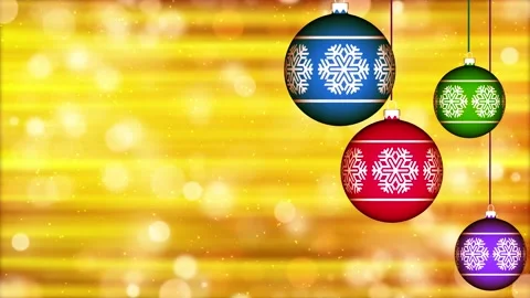 Christmas Ball Rotating Animation Background Stock Footage 167135845