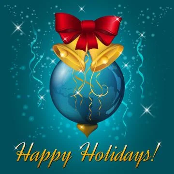 Christmas ball, vector illustration Illustrazione stock