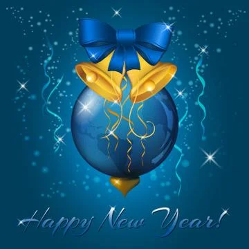 Christmas ball, vector illustration Stock Illustration