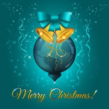 Christmas ball, vector illustration Stock Illustration